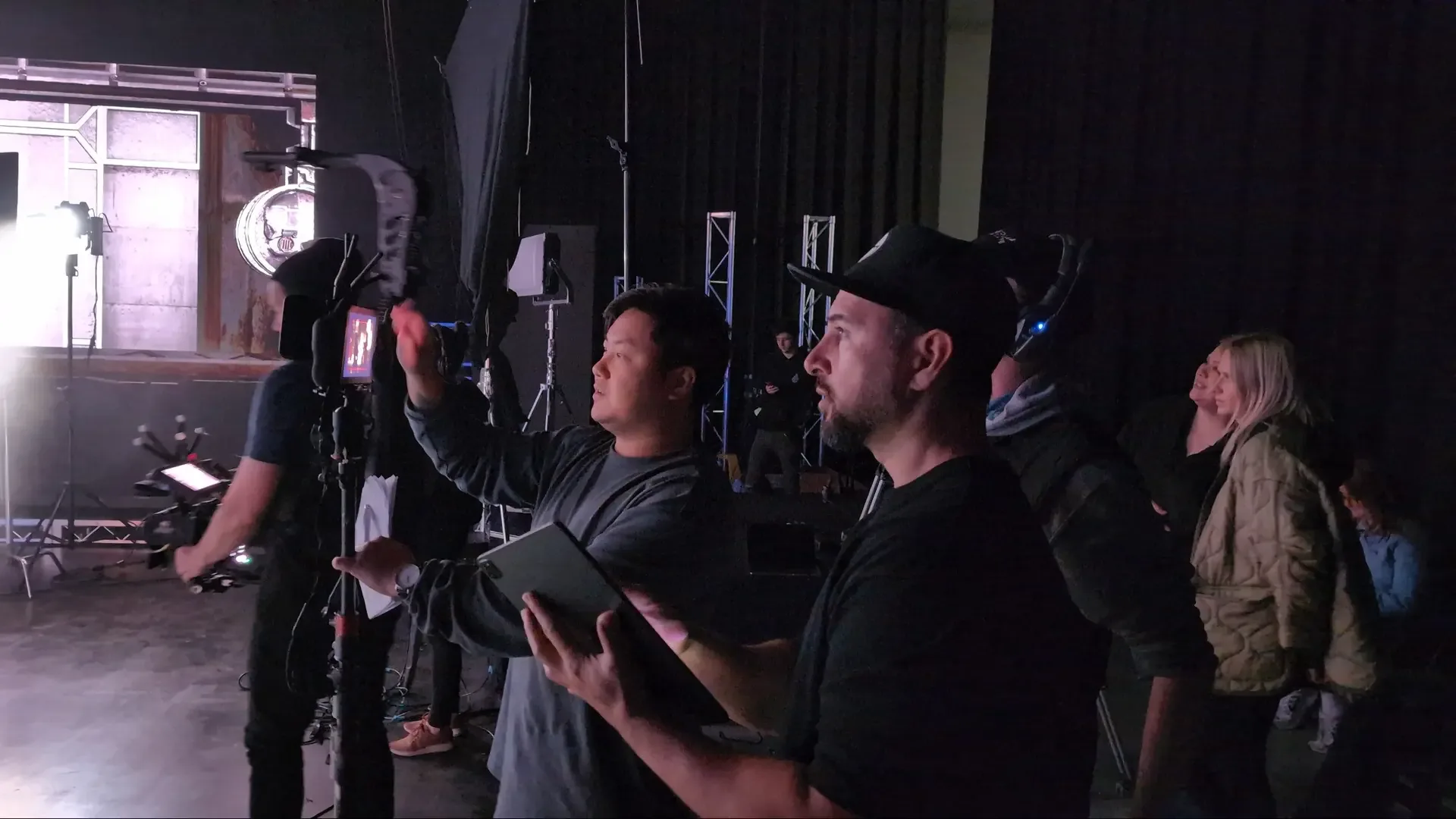 Directing on a virtual-production stage